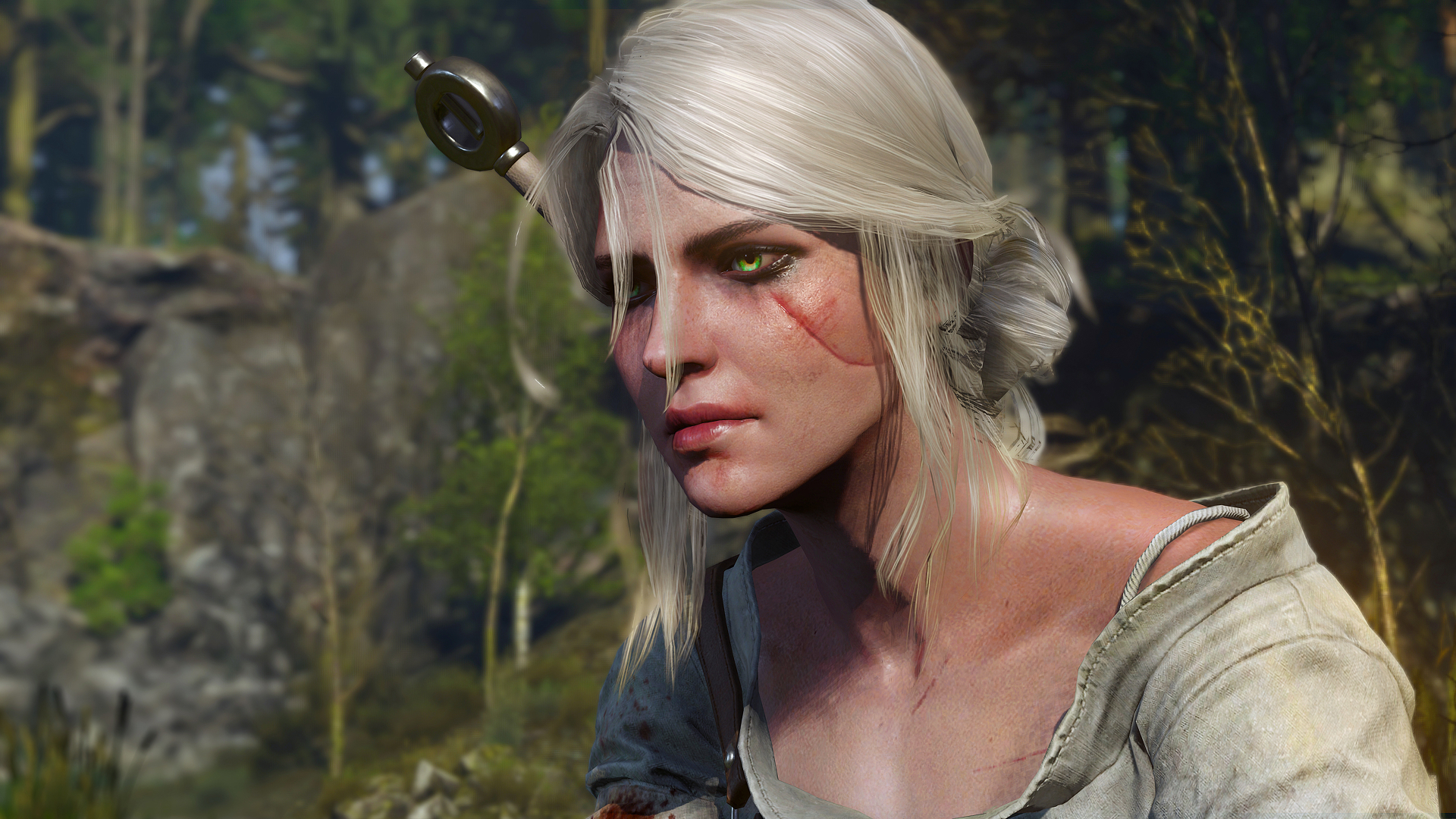Ciri outside in daylight, reflecting the importance of story choices